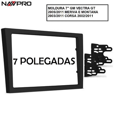 FOR GM VECTRA CORSA MERIVA MONTANA 7 POLEGADAS Moldura para instalação de cent