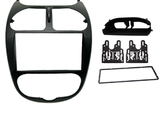FOR PEUGEOT 206 Moldura/Fascia 7 / 9  polegadas e cabos de conexão para instala