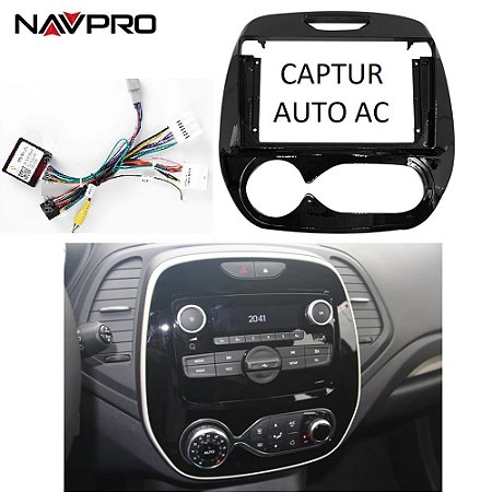 FOR RENAULT CAPTUR 2017 a 2021 Moldura/Fascia e cabos de conexão para instalaç