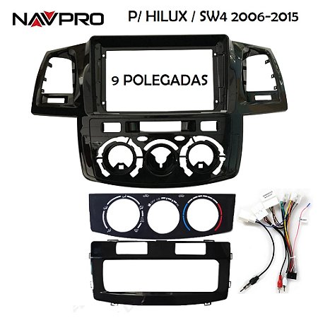 Para TOYOTA HILUX SW4 SRV PICK-UP 2008-2015 9 POLEGADAS Moldura e cabos  para in