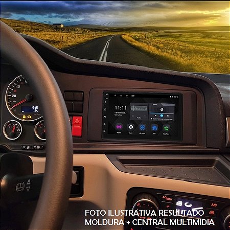 PARA CAMINHAO METEOR Moldura e chicotes para instalação de central multimidia