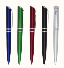 CANETA PLÁSTICA 2 ANEIS ACIONADO POR ROTAÇÃO