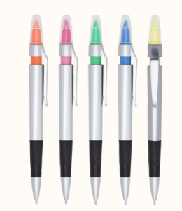 CANETA PLÁSTICA COM CARCA TEXTO