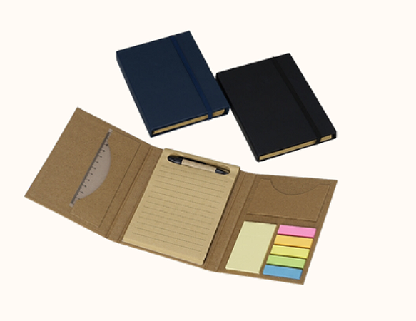 BLOCO DE ANOTAÇÕES EM PAPEL KRAFT PAUTADO EM KRAFT