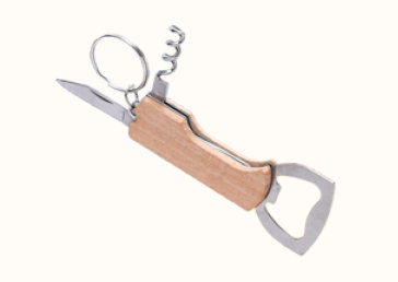 CHAVEIRO ABRIDOR MULTIFUNÇÕES DE MADEIRA