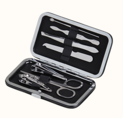 KIT MANICURE 7 PEÇAS NO ESTOJO