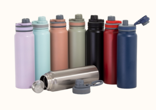 GARRAFA TÉRMICA 850ML COM INFUSOR EM INOX 304 DE PAREDE DUPLA