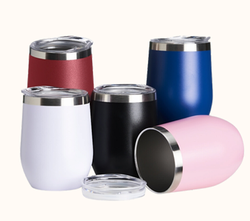 COPO TÉRMICO 320ML COM PAREDE DUPLA EM INOX LIVRE DE BPA COM TAMPA