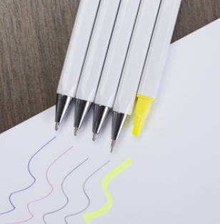 KIT 5 CORES NO ESTOJO PLÁSTICO SEM PERSONALIZAÇÃO