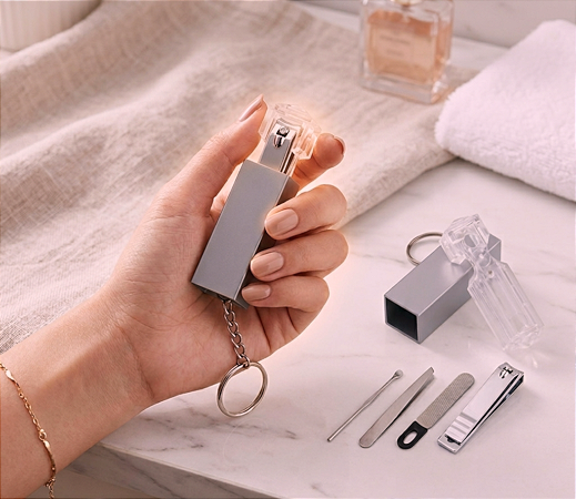 CHAVEIRO KIT MANICURE 4 PÇS-PERSONALIZADO