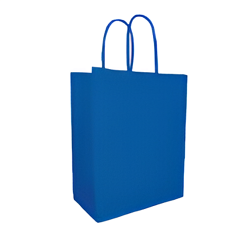 Sacola Kraft 13,5X8X16CM com 1 unidade - Azul