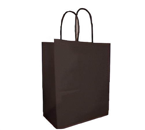Sacola Kraft 13,5X8X16CM com 1 unidade - Preto