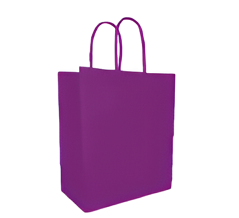 Sacola Kraft 13,5X8X16CM com 1 unidade - Roxo