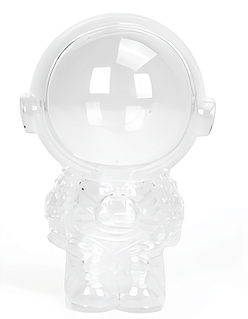 Astronauta Acrílico 7X8,5cm com 12 unidades - Branco