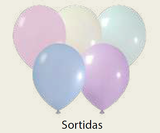 Balão 5" Joy Candy Color - 50 unid. - Sortido