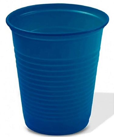 Copo Plástico 200ml com 50 unidades - Cores - Azul