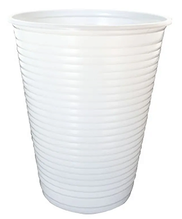 Copo Plástico 200ml com 50 unidades - Cores - Branco