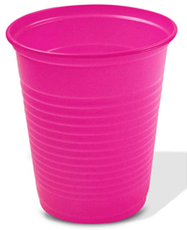 Copo Plástico 200ml com 50 unidades - Cores - Pink