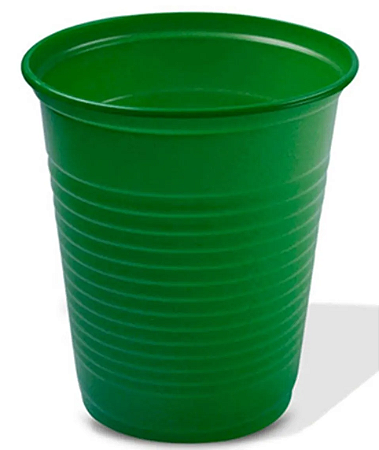 Copo Plástico 200ml com 50 unidades - Cores - Verde