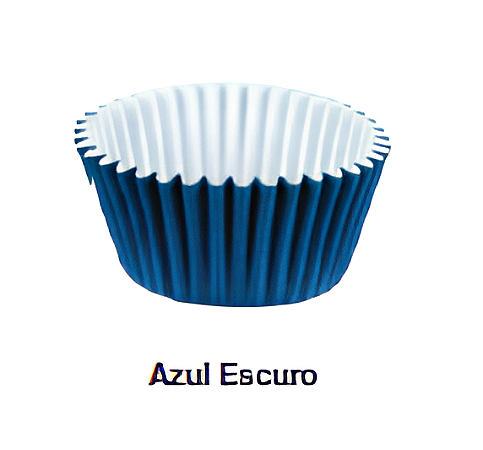 Forminha de Papel n°5  2,0X3,0cm com 100 unidades  - Azul Escuro