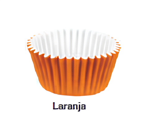 Forminha de Papel n°5  2,0X3,0cm com 100 unidades  - Laranja