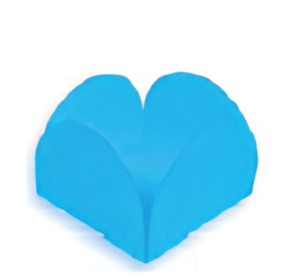 Forminhas para Doces 4 Petalas 7X7cm com 50 unidades - Azul