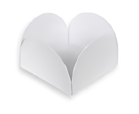 Forminhas para Doces 4 Petalas 7X7cm com 50 unidades - Branco