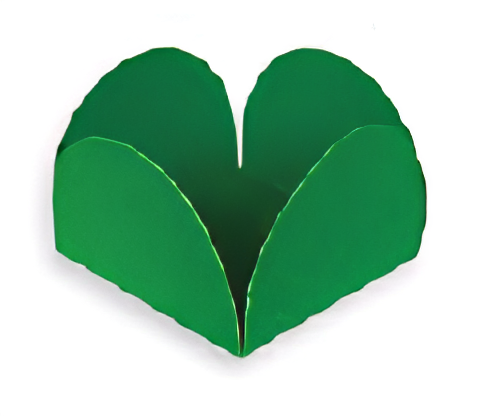 Forminhas para Doces 4 Petalas 7X7cm com 50 unidades - Verde