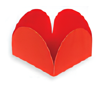 Forminhas para Doces 4 Petalas 7X7cm com 50 unidades - Vermelho