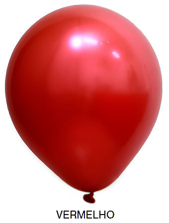 Balão Cromado Art-Latex - Vermelho