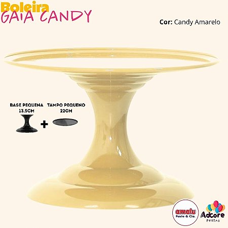 Boleira Gaia Candy Color 220X135 - Amarelo