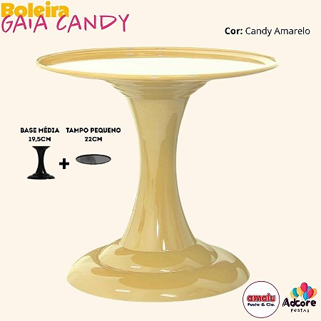 Boleira Gaia Candy Color 220X195 - Amarelo