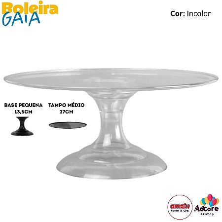 Boleira Gaia Tradicional 270X135 - Incolor