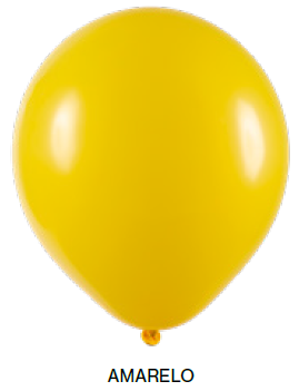 Balão Liso Art-Latex - Amarelo - 24