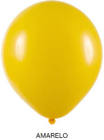 Balão Liso Art-Latex - Amarelo - 5
