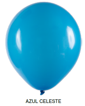 Balão Liso Art-Latex - Azul Celeste - 12