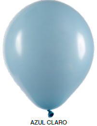 Balão Liso Art-Latex - Azul Claro - 12