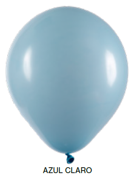 Balão Liso Art-Latex - Azul Claro - 24
