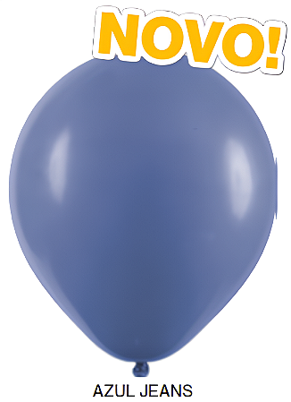 Balão Liso Art-Latex - Azul Jeans - 9