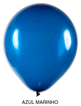 Balão Liso Art-Latex - Azul Marinho - 12