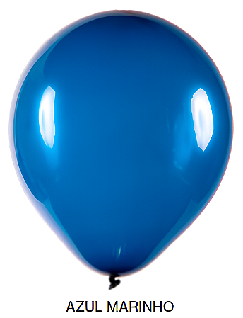 Balão Liso Art-Latex - Azul Marinho - 16