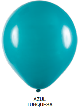 Balão Liso Art-Latex - Azul Turquesa - 12
