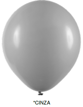 Balão Liso Art-Latex - Cinza - 9
