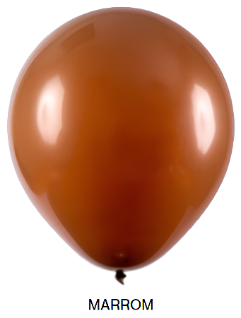 Balão Liso Art-Latex - Marrom - 9
