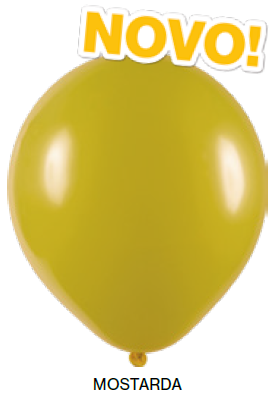 Balão Liso Art-Latex - Mostarda - 16