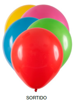 Balão Liso Art-Latex - Sortido - 16