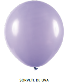 Balão Liso Art-Latex - Sorvete de Uva - 12