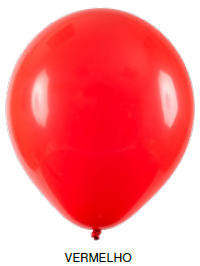 Balão Liso Art-Latex - Vermelho - 12