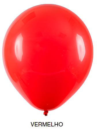 Balão Liso Art-Latex - Vermelho - 16