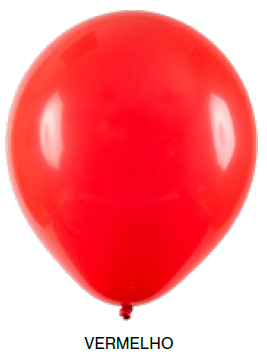 Balão Liso Art-Latex - Vermelho - 24